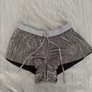 Victoria's Secret Shimmering Silver Lounge Shorts